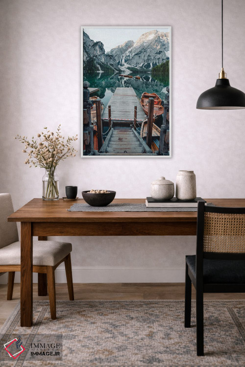 تابلو دکوراتیو قایق های دریاچه برااس اثر فابیان فورتمن - D2W