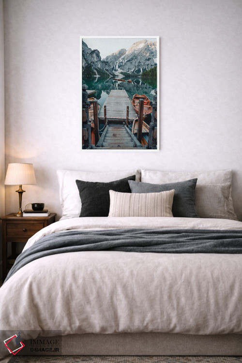 تابلو دکوراتیو قایق های دریاچه برااس اثر فابیان فورتمن - D4W