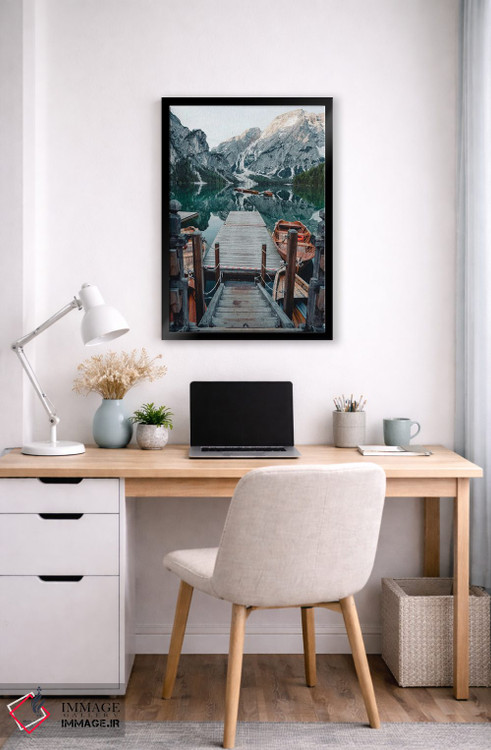 تابلو دکوراتیو قایق های دریاچه برااس اثر فابیان فورتمن - D5B