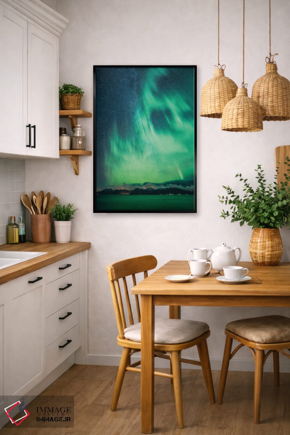 تابلو دکوراتیو آتش در آسمان اثر فابیان فورتمن - D5B