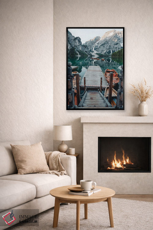 تابلو دکوراتیو قایق های دریاچه برااس اثر فابیان فورتمن - D6B