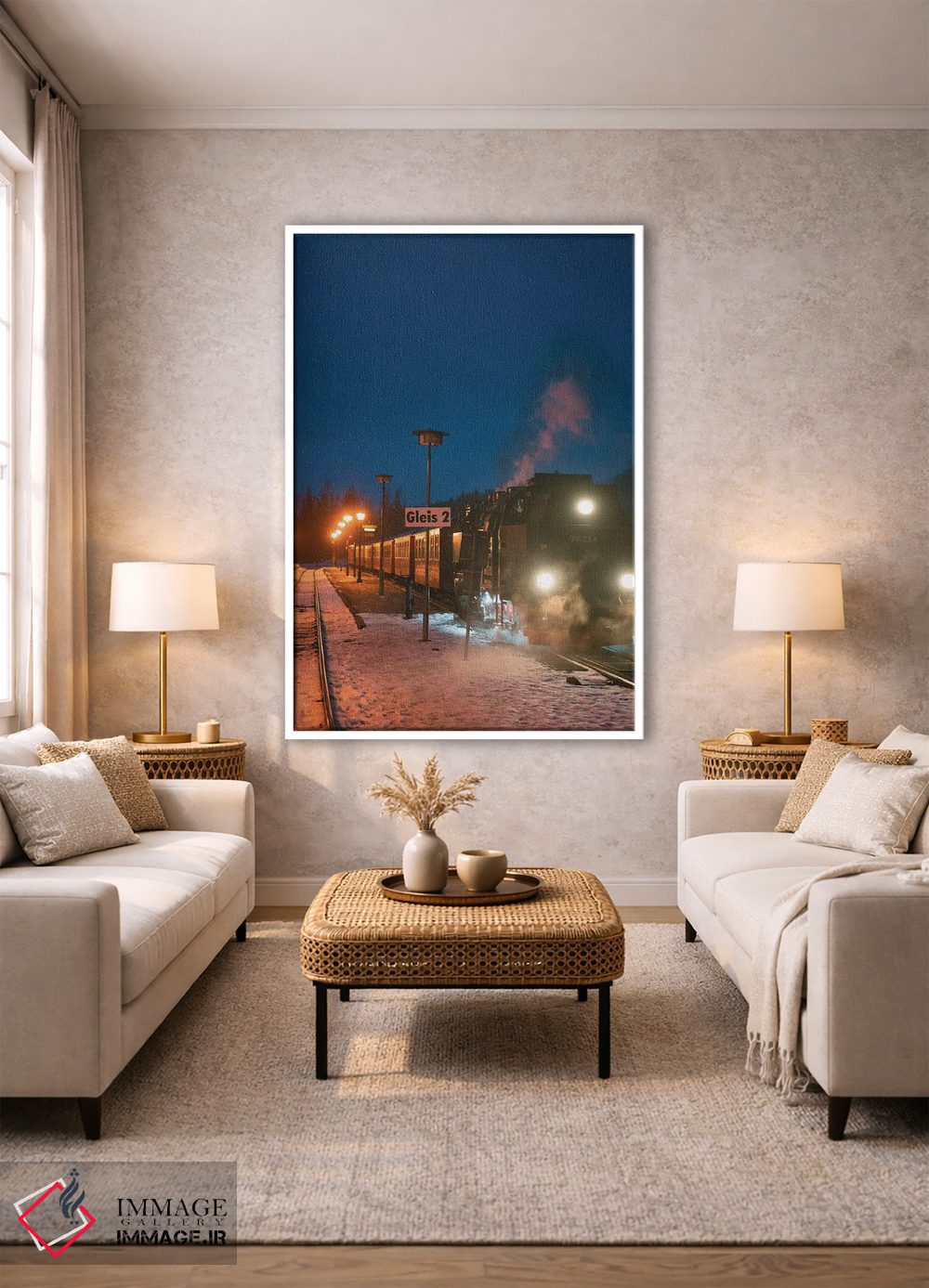 تابلو دکوراتیو قطار سریع السیر قطبی دو اثر فابیان فورتمن - D1W