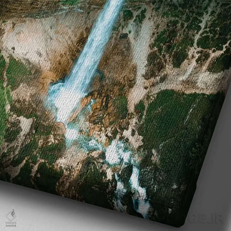 تابلو دکوراتیو شرط دوتایی اثر فابیان فورتمن - نمای نزدیک بافت بوم