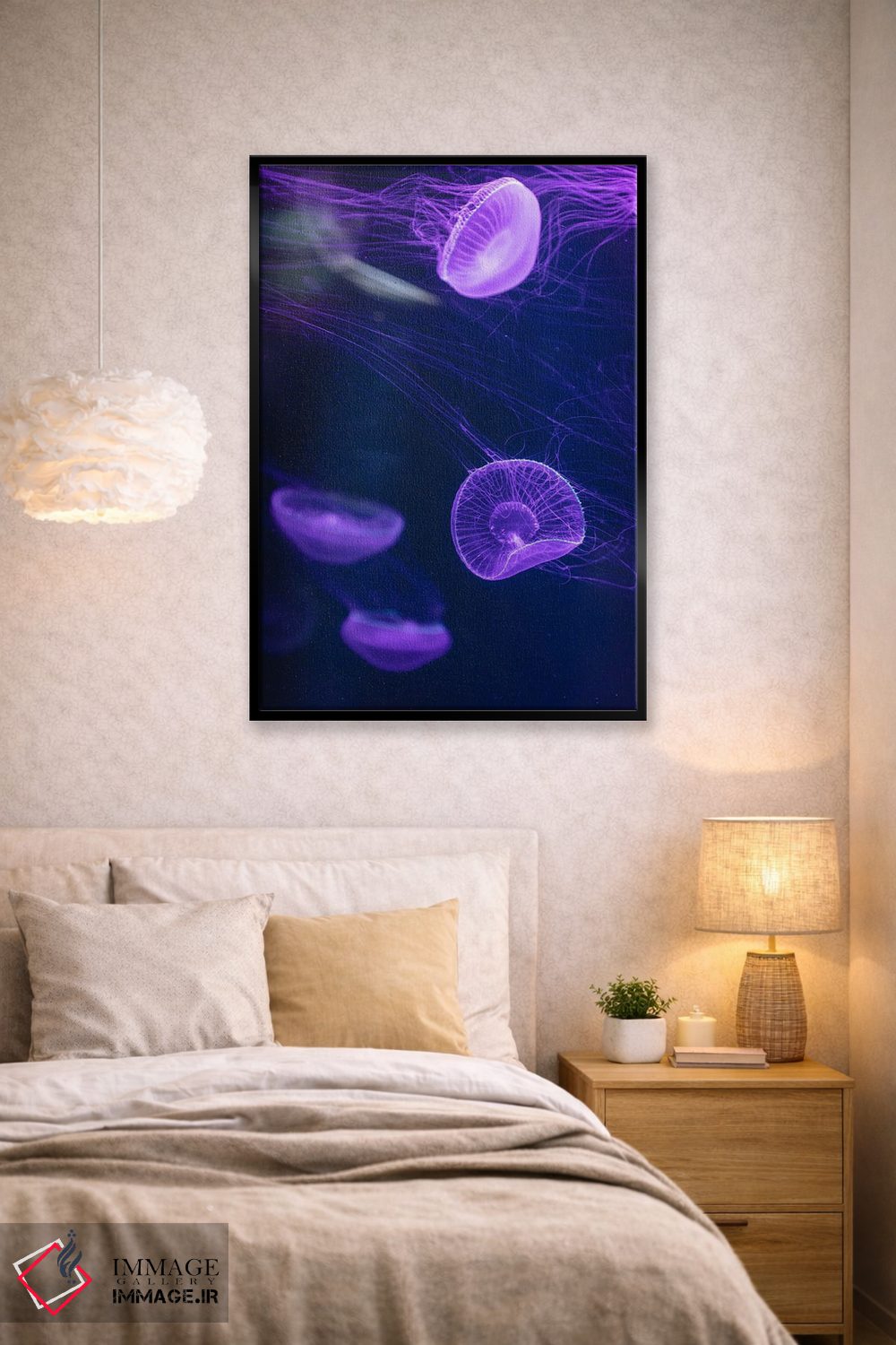 تابلو دکوراتیو عروس دریایی سه اثر فابیان فورتمن - D2B