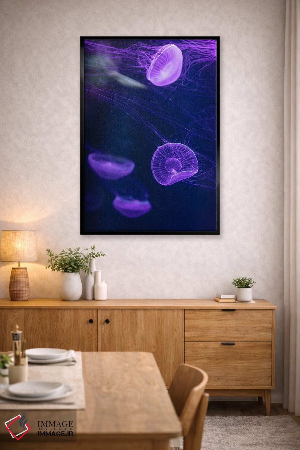 تابلو دکوراتیو عروس دریایی سه اثر فابیان فورتمن - D5B