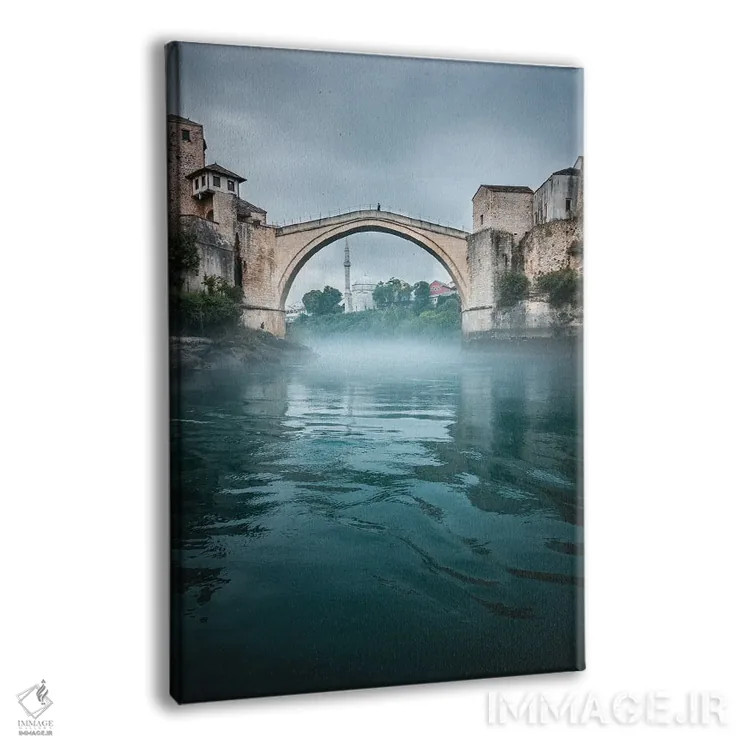 تابلو دکوراتیو موستار مه آلود اثر فابیان فورتمن - نمای پرسپکتیو محصول