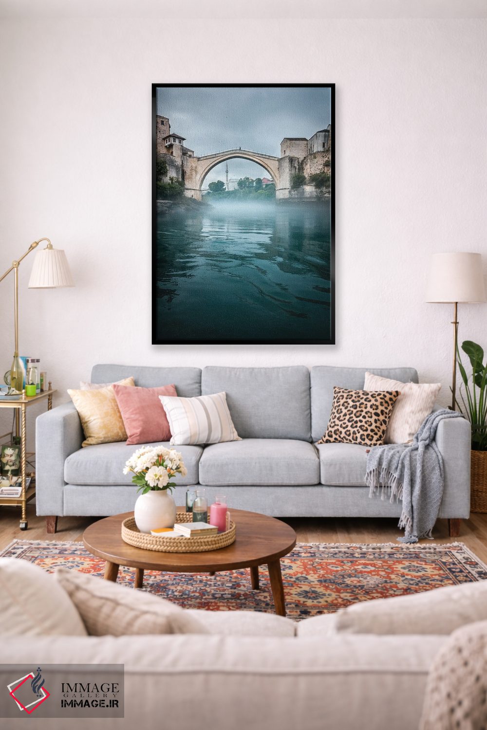 تابلو دکوراتیو موستار مه آلود اثر فابیان فورتمن - D1B