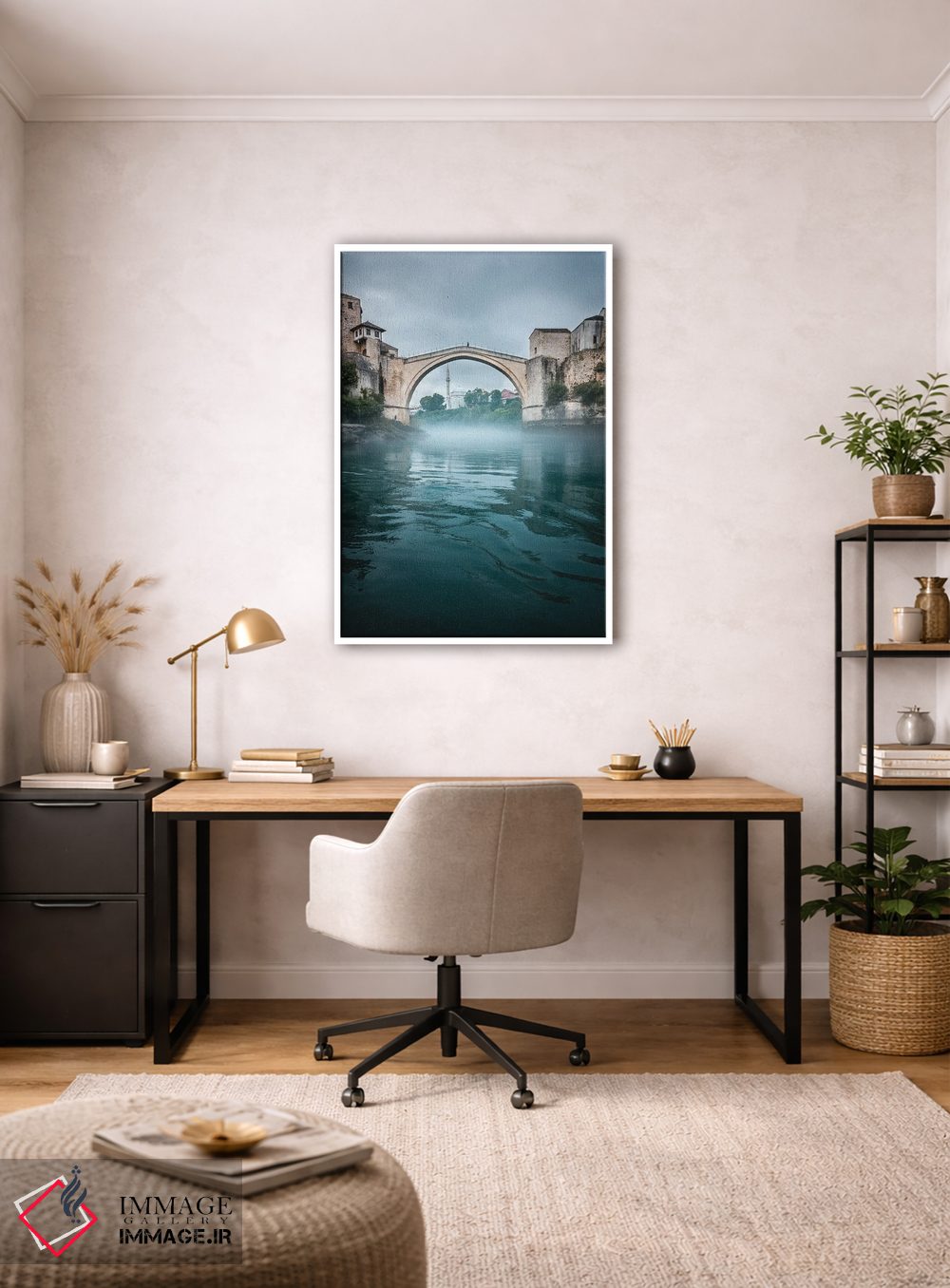 تابلو دکوراتیو موستار مه آلود اثر فابیان فورتمن - D2W