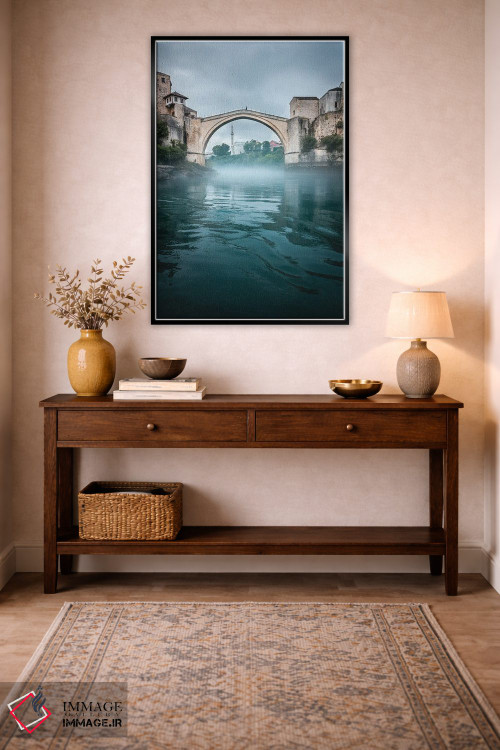 تابلو دکوراتیو موستار مه آلود اثر فابیان فورتمن - D4B