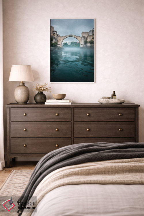 تابلو دکوراتیو موستار مه آلود اثر فابیان فورتمن - D3W