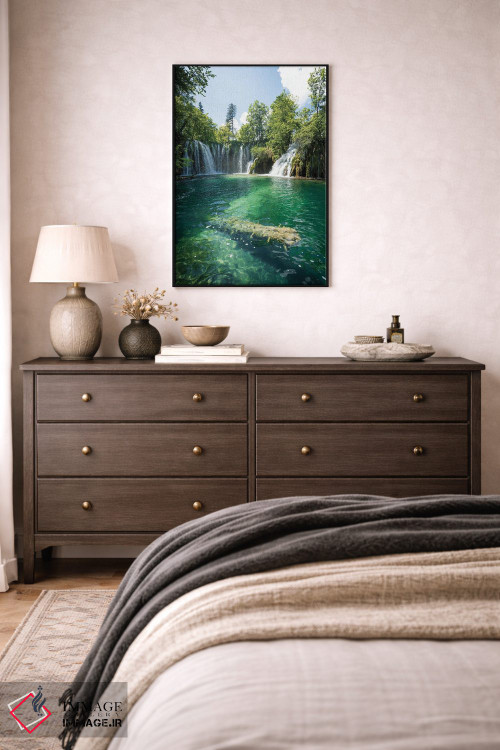 تابلو دکوراتیو سبز زمرباور اثر فابیان فورتمن - D4B