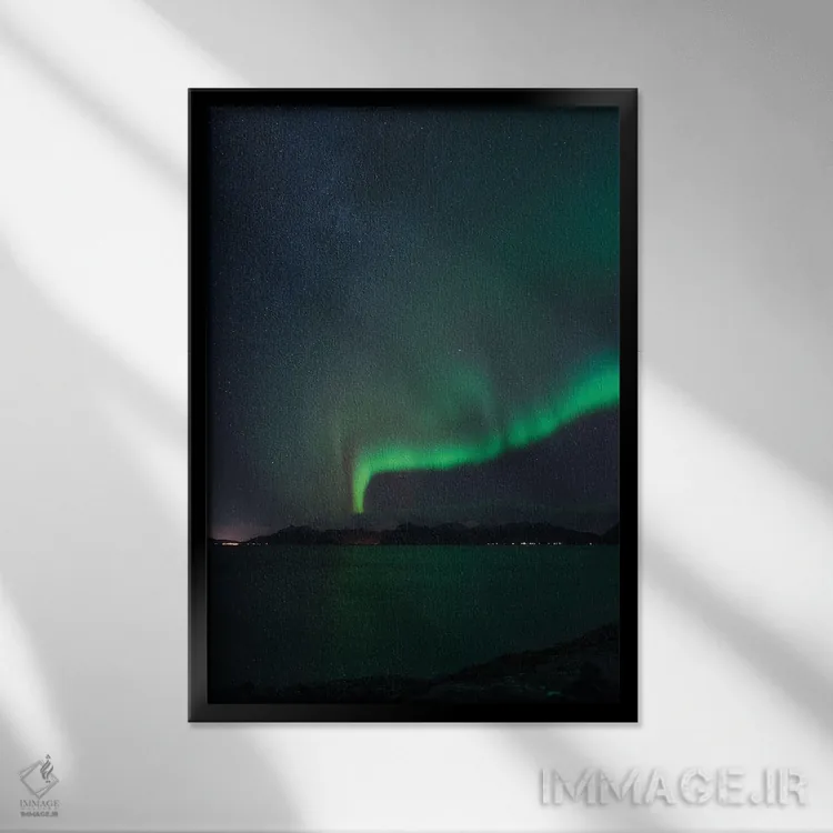 تابلو دکوراتیو نشانه ای از بهشت اثر فابیان فورتمن - نمای قابدار مشکی