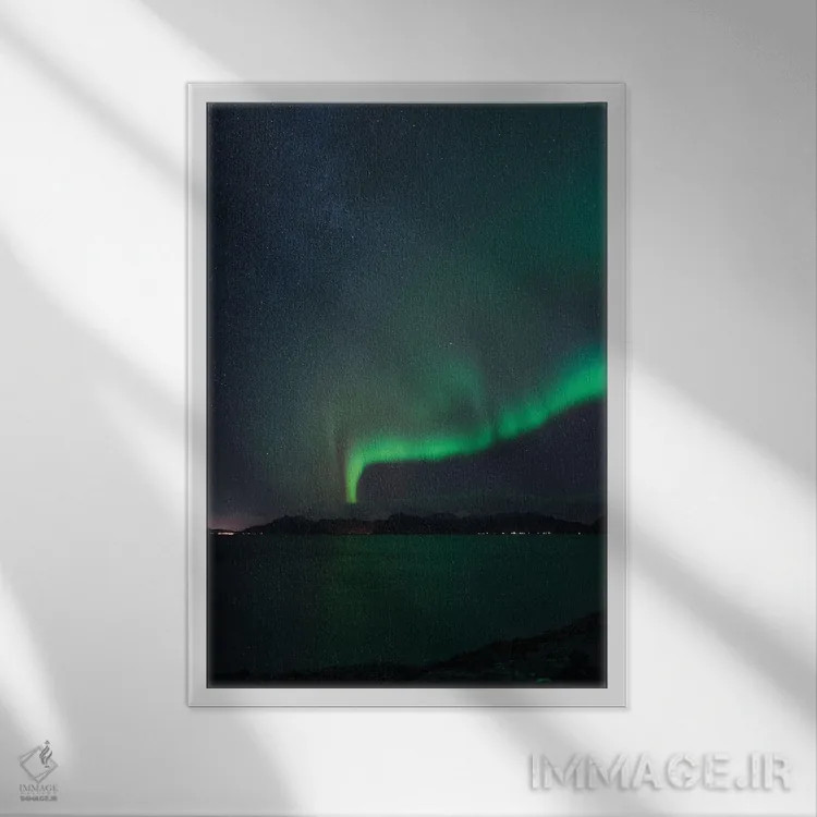 تابلو دکوراتیو نشانه ای از بهشت اثر فابیان فورتمن - نمای قابدار سفید