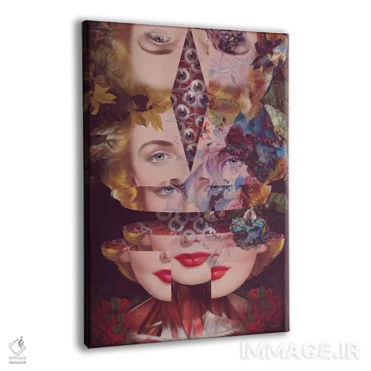 تابلو دکوراتیو به تکه ها افتادن اثر اف اف او آرت - نمای پرسپکتیو محصول