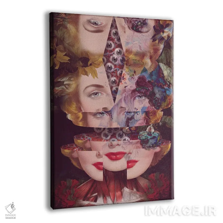 تابلو دکوراتیو به تکه ها افتادن اثر اف اف او آرت - نمای پرسپکتیو محصول