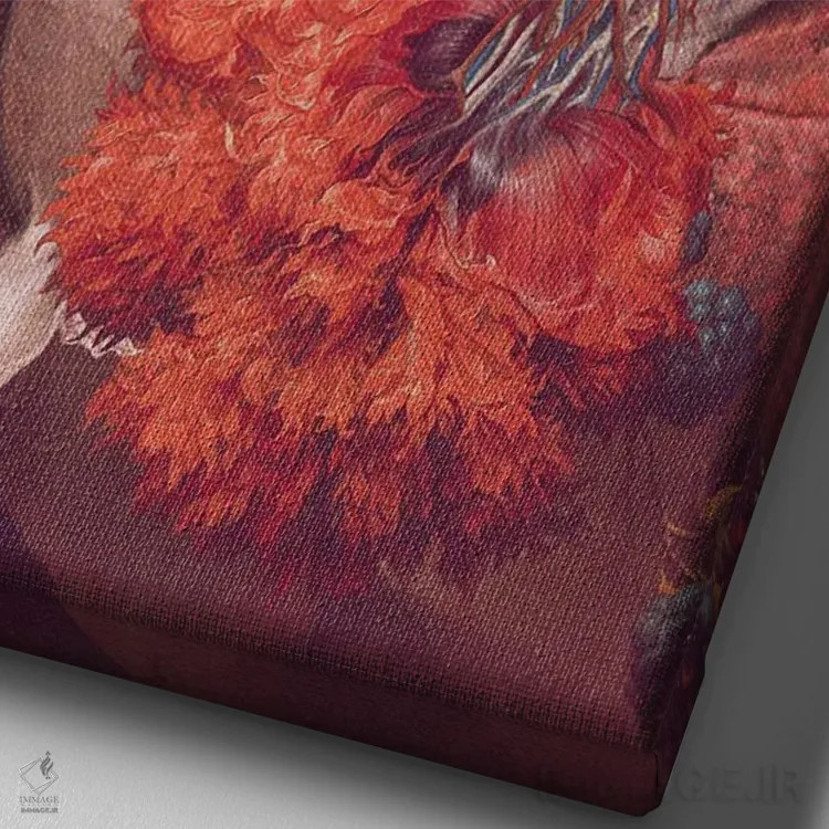 تابلو دکوراتیو هسته اثر اف اف او آرت - نمای نزدیک بافت بوم