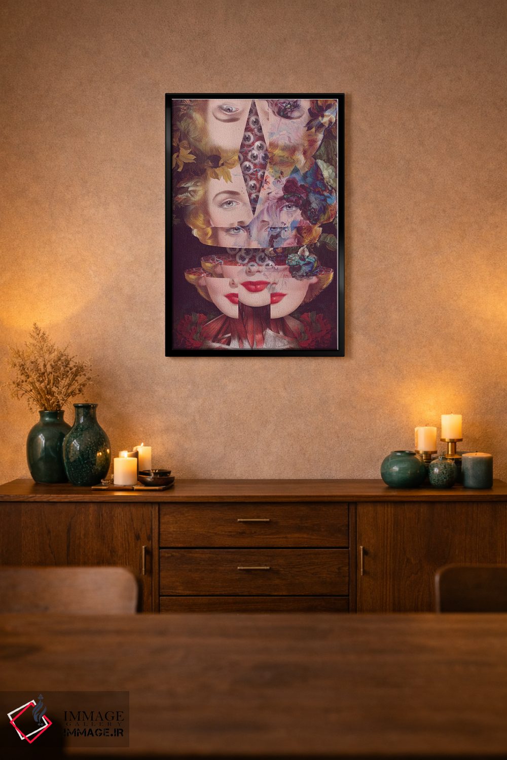 تابلو دکوراتیو به تکه ها افتادن اثر اف اف او آرت - D1B