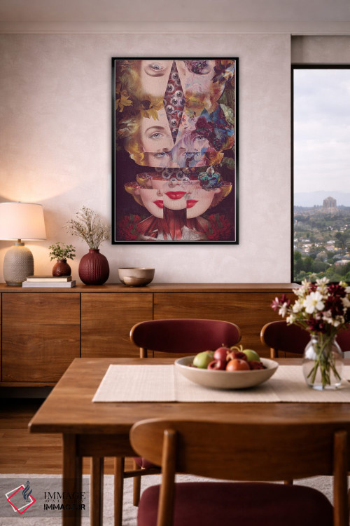 تابلو دکوراتیو به تکه ها افتادن اثر اف اف او آرت - D5B