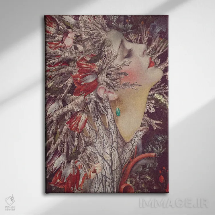 تابلو دکوراتیو دم کشیدن اثر اف اف او آرت - نمای روبهرو روی دیوار