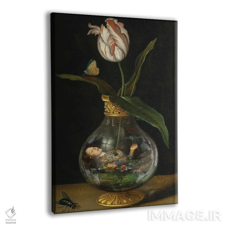 تابلو دکوراتیو الهه اثیری اثر اف اف او آرت - نمای پرسپکتیو محصول