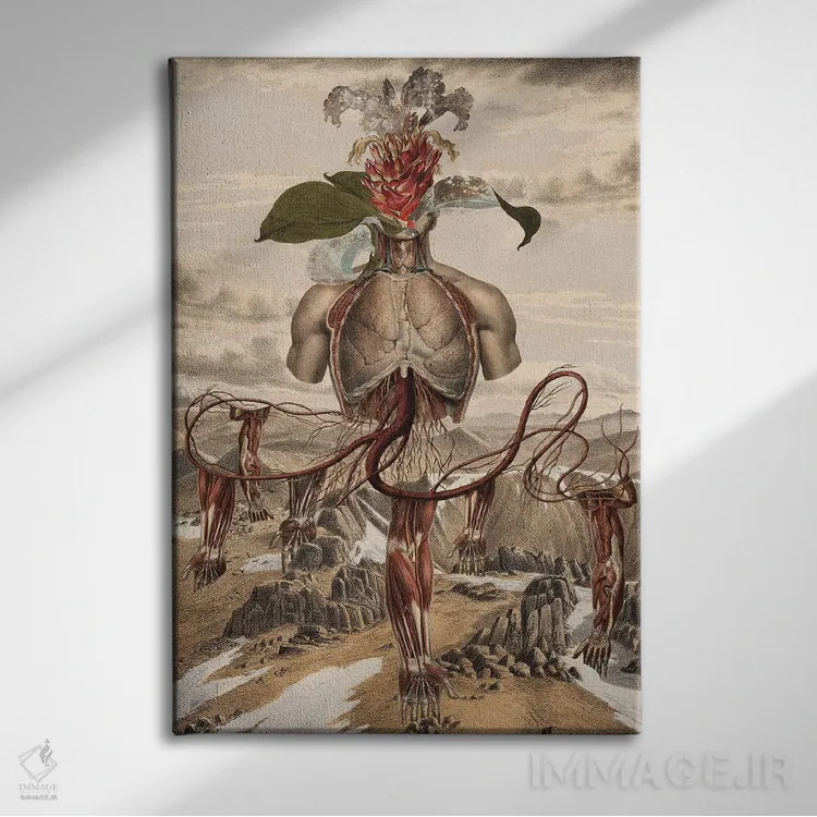 تابلو دکوراتیو سومرو اثر اف اف او آرت - نمای روبهرو روی دیوار