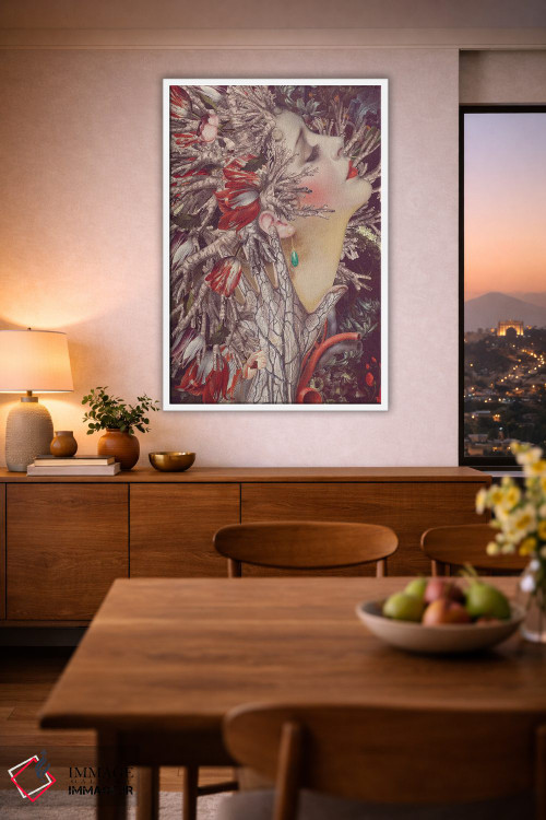 تابلو دکوراتیو دم کشیدن اثر اف اف او آرت - D2W