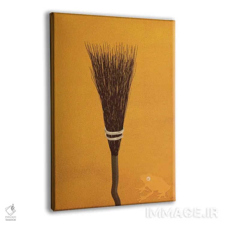 تابلو دکوراتیو جاروی جادوگری آماده اثر فایو بای فایو کالکتیو - نمای پرسپکتیو محصول