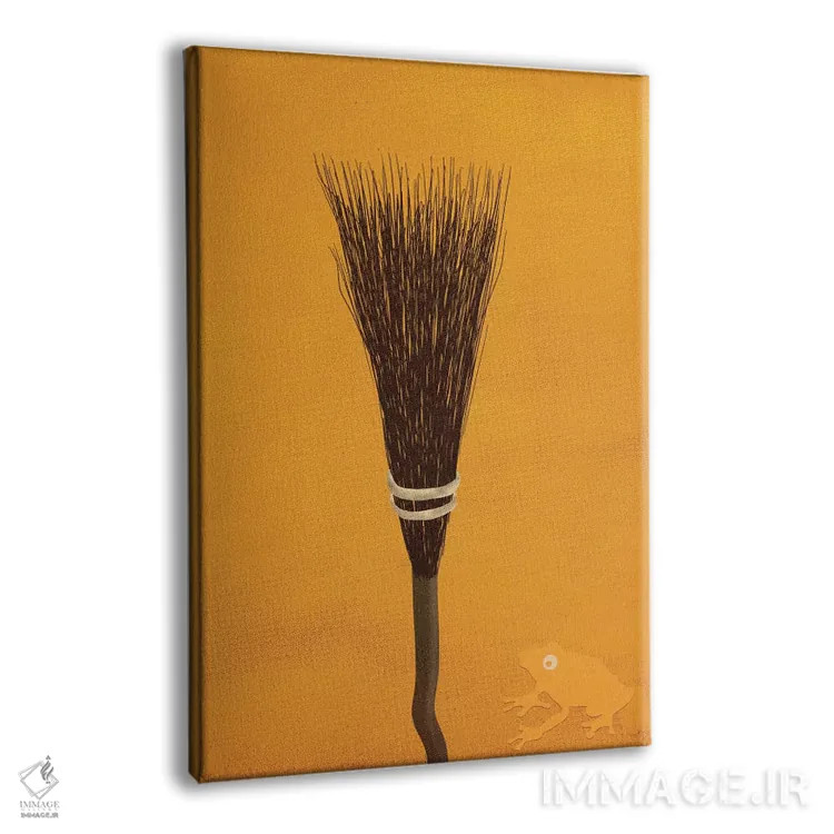 تابلو دکوراتیو جاروی جادوگری آماده اثر فایو بای فایو کالکتیو - نمای پرسپکتیو محصول