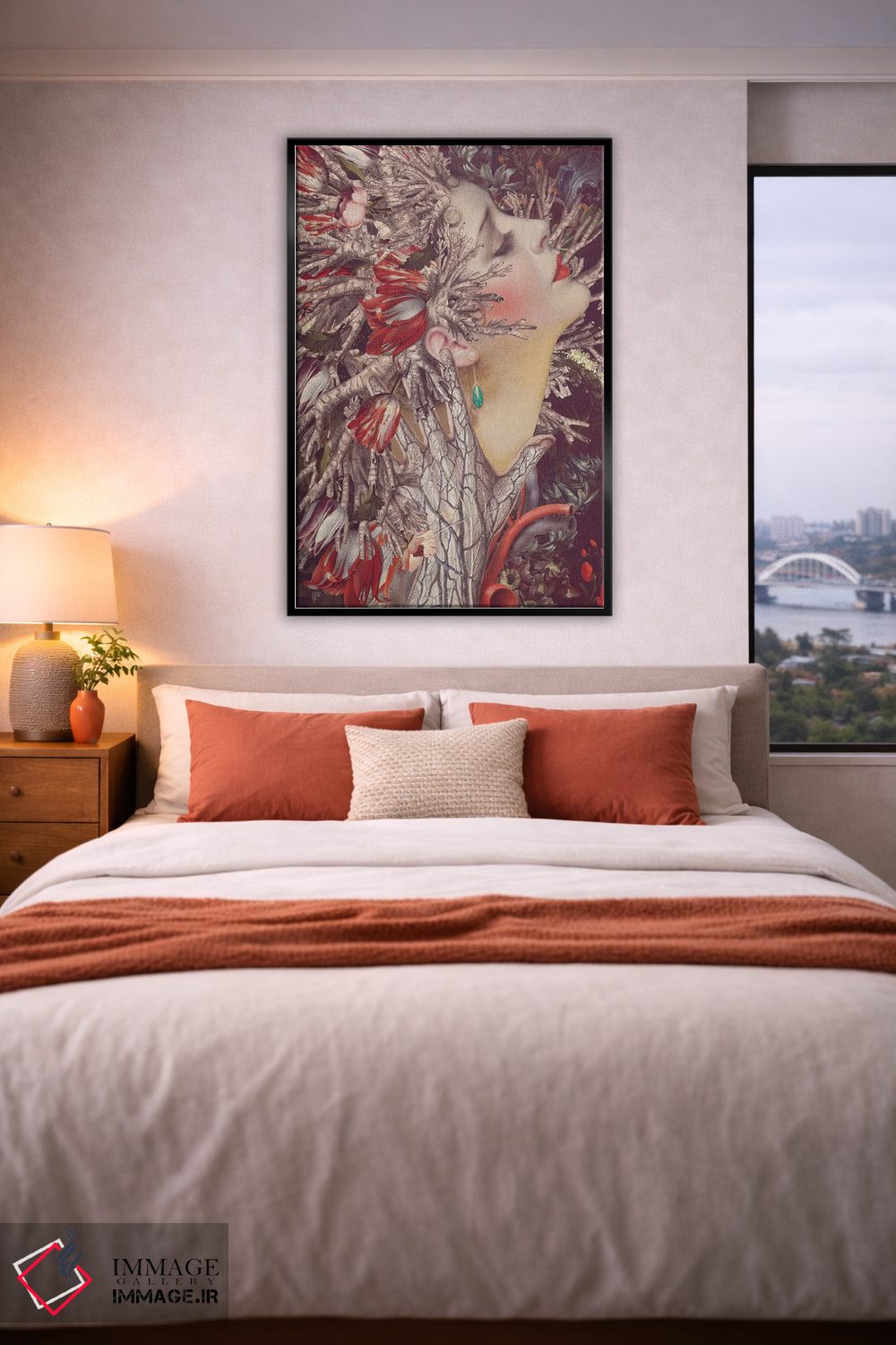 تابلو دکوراتیو دم کشیدن اثر اف اف او آرت - D6B