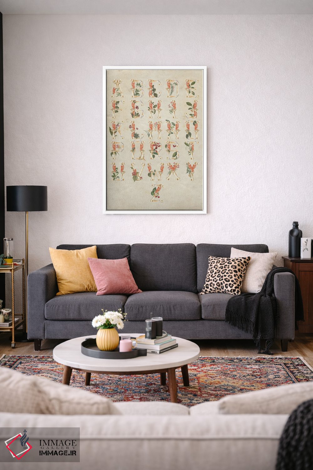 تابلو دکوراتیو الفبا اثر اف اف او آرت - D3W