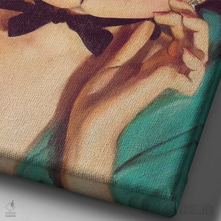 تابلو دکوراتیو شهود اثر اف اف او آرت - نمای نزدیک بافت بوم