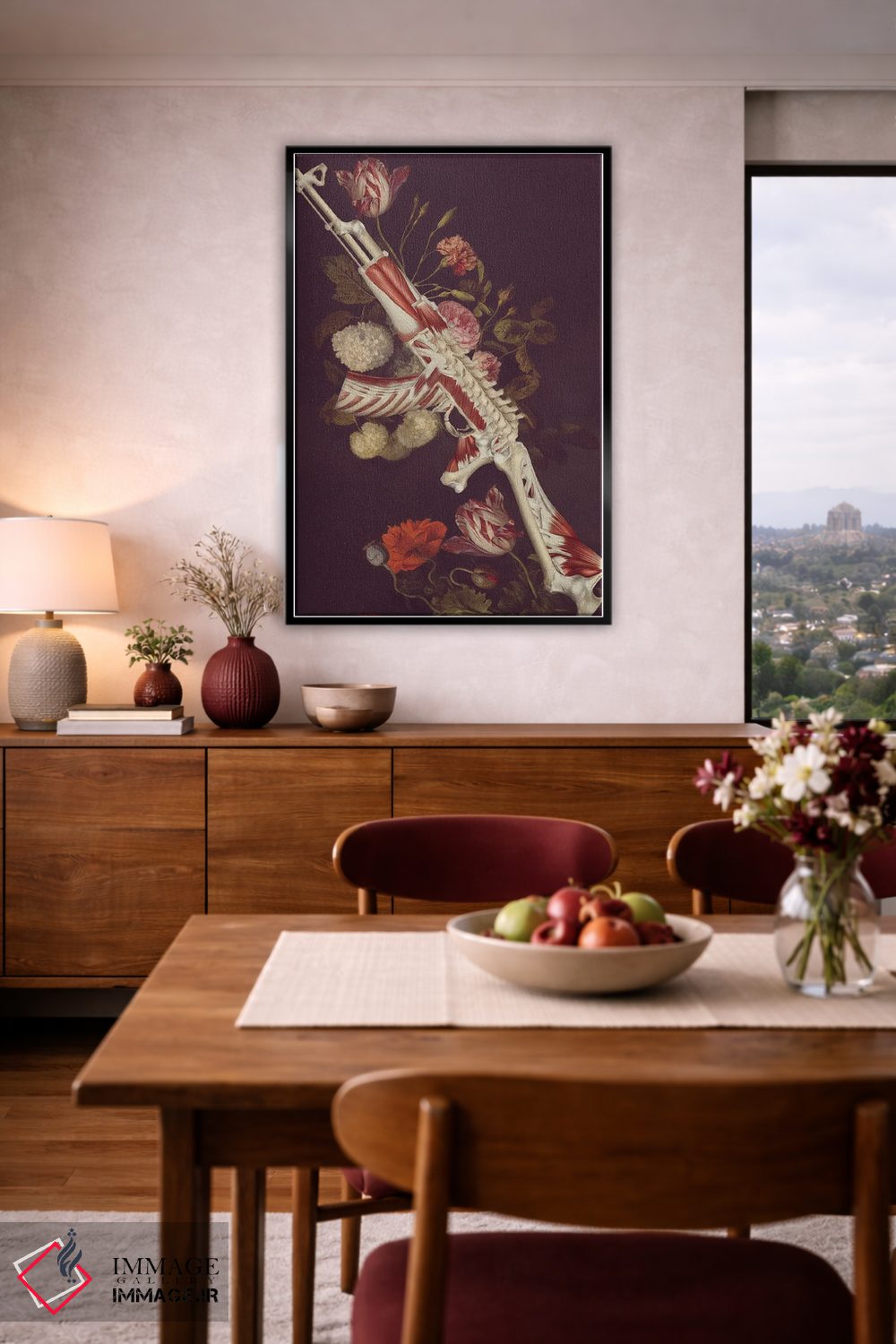 تابلو دکوراتیو گوشت دم توپ اثر اف اف او آرت - D4B