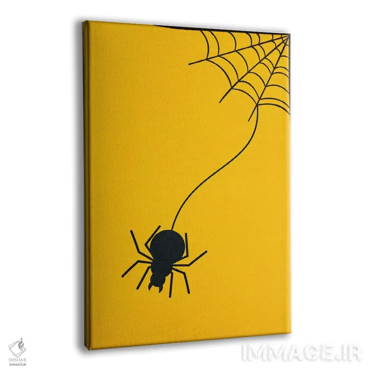 تابلو دکوراتیو تنیدن تار بالای تخت تو اثر فایو بای فایو کالکتیو - نمای پرسپکتیو محصول