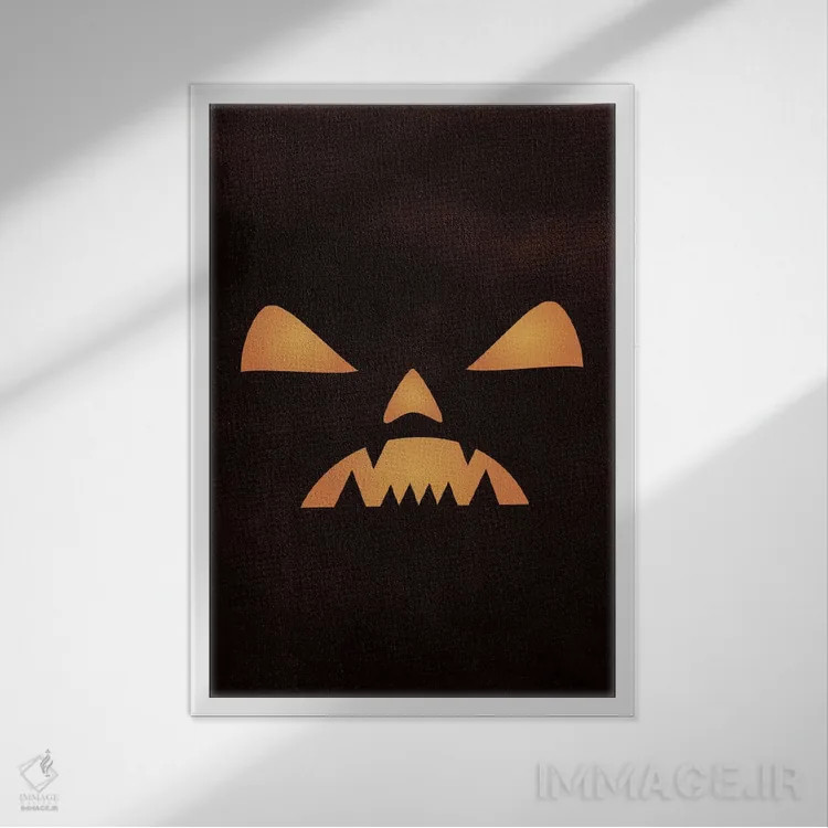 تابلو دکوراتیو کابوس فانوس جک ا لنترن اثر فایو بای فایو کالکتیو - نمای قابدار سفید