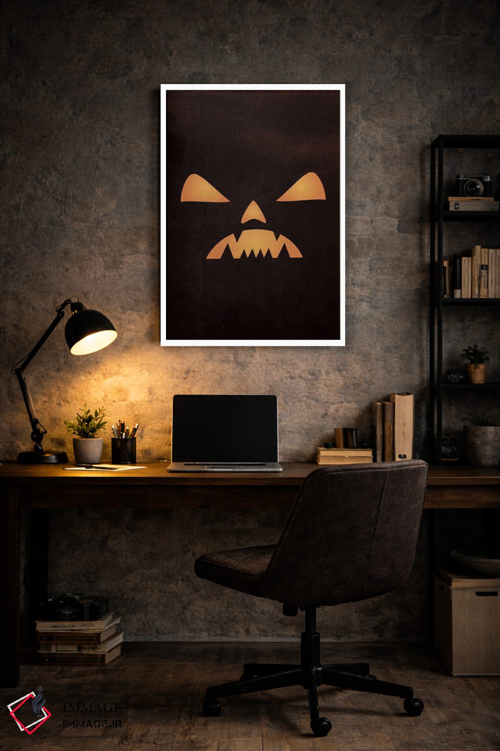 تابلو دکوراتیو کابوس فانوس جک ا لنترن اثر فایو بای فایو کالکتیو - D6W