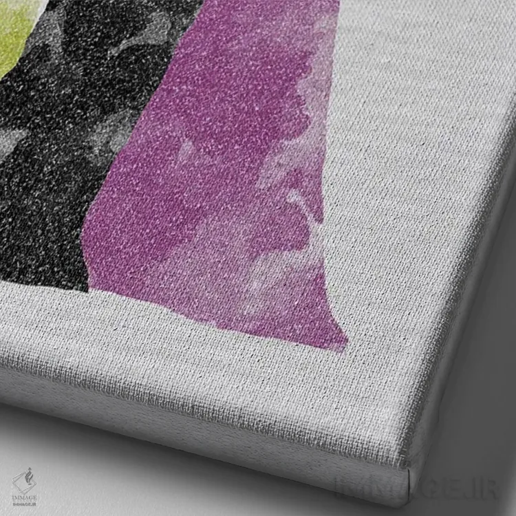 تابلو دکوراتیو شرور اثر فیشرکرافت - نمای نزدیک بافت بوم