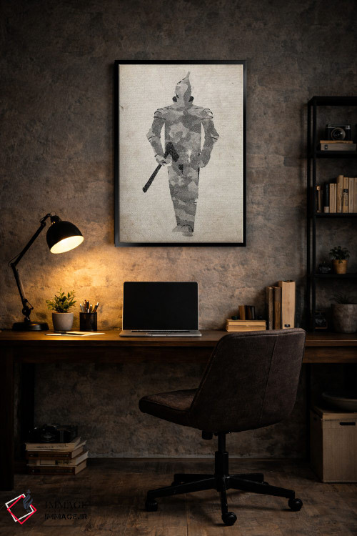 تابلو دکوراتیو مرد قلع اثر فیشرکرافت - D6B