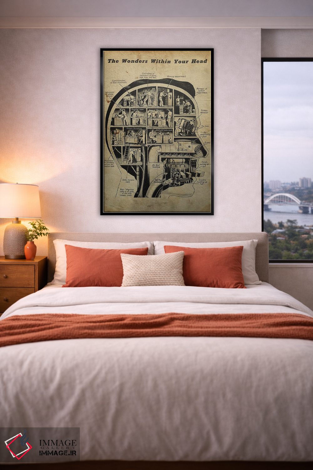 تابلو دکوراتیو شگفتی های درون ذهنت اثر فیشرکرافت - D5B