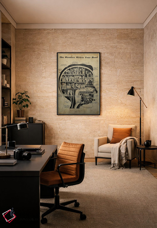 تابلو دکوراتیو شگفتی های درون ذهنت اثر فیشرکرافت - D6B