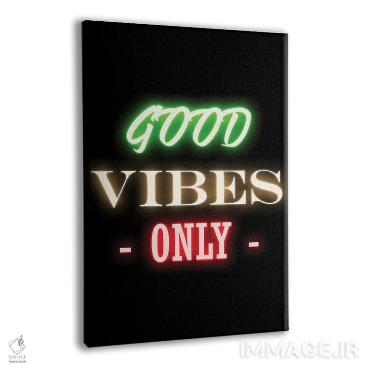 تابلو دکوراتیو فقط حس خوب اثر فیشرکرافت - نمای پرسپکتیو محصول