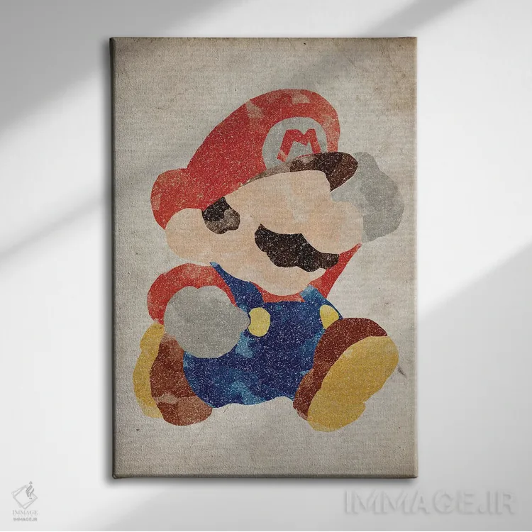 تابلو دکوراتیو ماریو اثر فیشرکرافت - نمای روبهرو روی دیوار