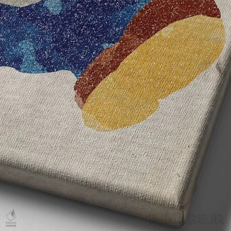 تابلو دکوراتیو ماریو اثر فیشرکرافت - نمای نزدیک بافت بوم