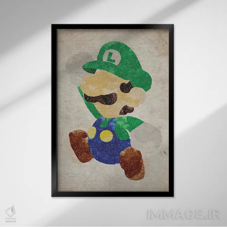 تابلو دکوراتیو لوئیجی اثر فیشرکرافت - نمای قابدار مشکی