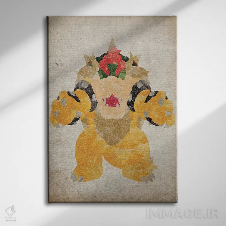 تابلو دکوراتیو باوزر اثر فیشرکرافت - نمای روبهرو روی دیوار