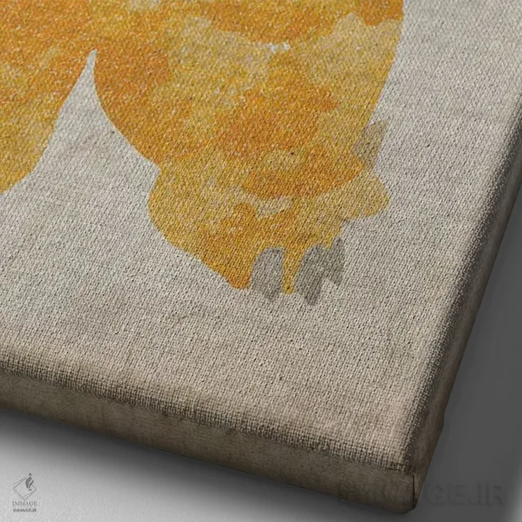 تابلو دکوراتیو باوزر اثر فیشرکرافت - نمای نزدیک بافت بوم