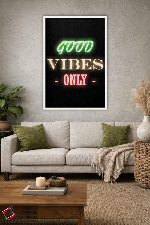 تابلو دکوراتیو فقط حس خوب اثر فیشرکرافت - D1W