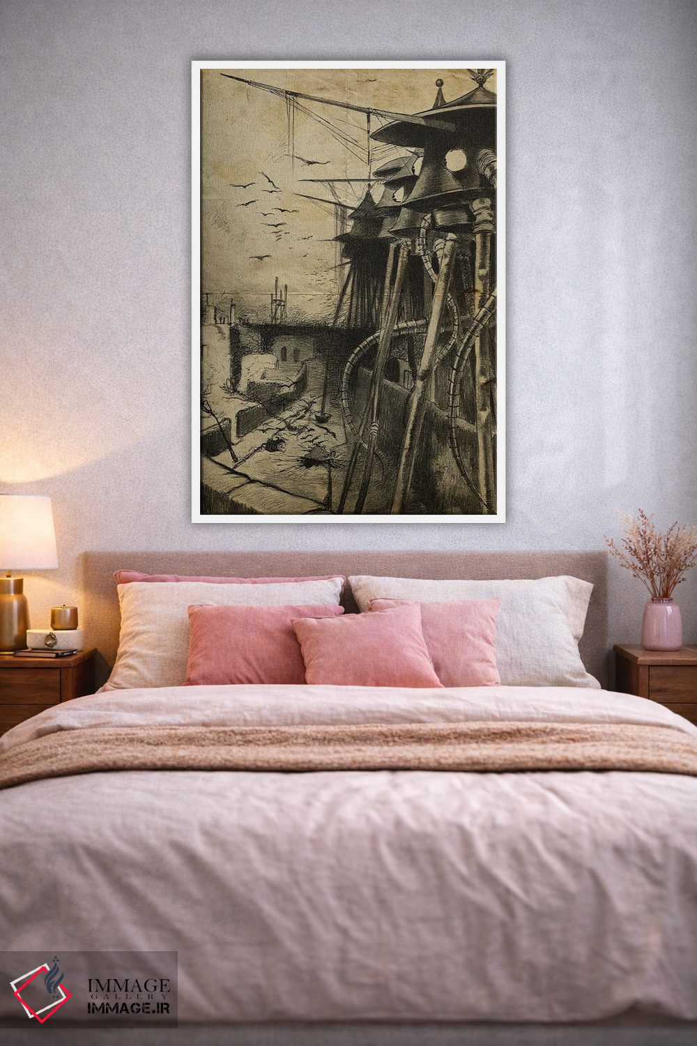 تابلو دکوراتیو دشمنان پنهان جنگ دنیاها اثر فیشرکرافت - D1W