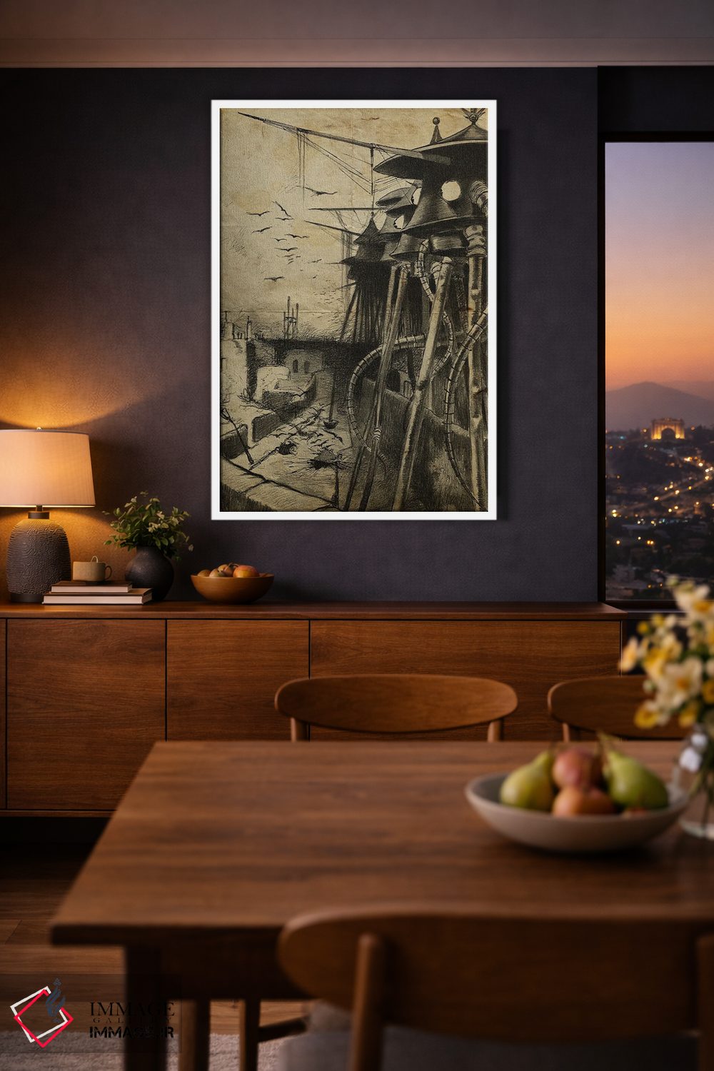 تابلو دکوراتیو دشمنان پنهان جنگ دنیاها اثر فیشرکرافت - D3W