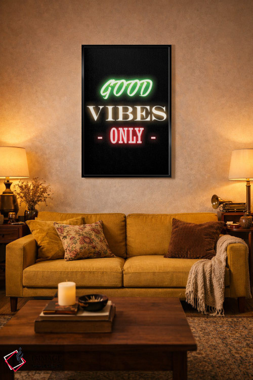 تابلو دکوراتیو فقط حس خوب اثر فیشرکرافت - D4B