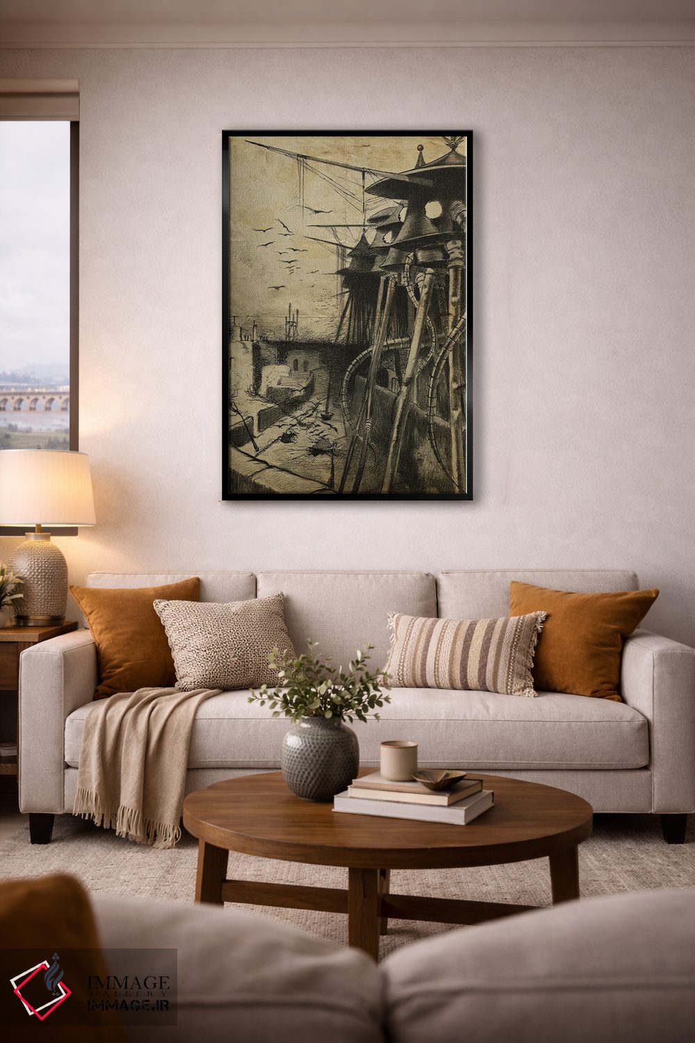 تابلو دکوراتیو دشمنان پنهان جنگ دنیاها اثر فیشرکرافت - D4B